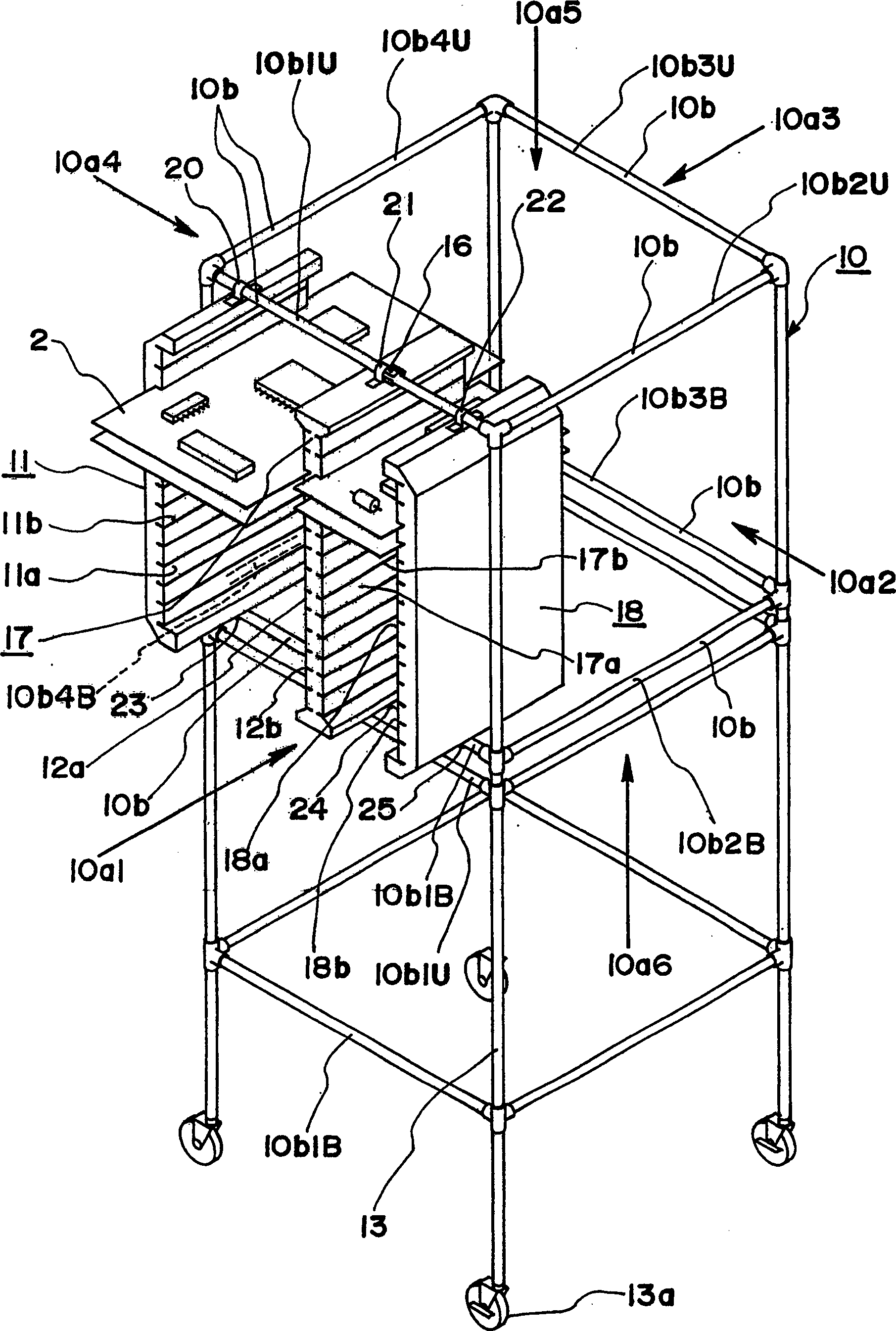 Base-board conveying device