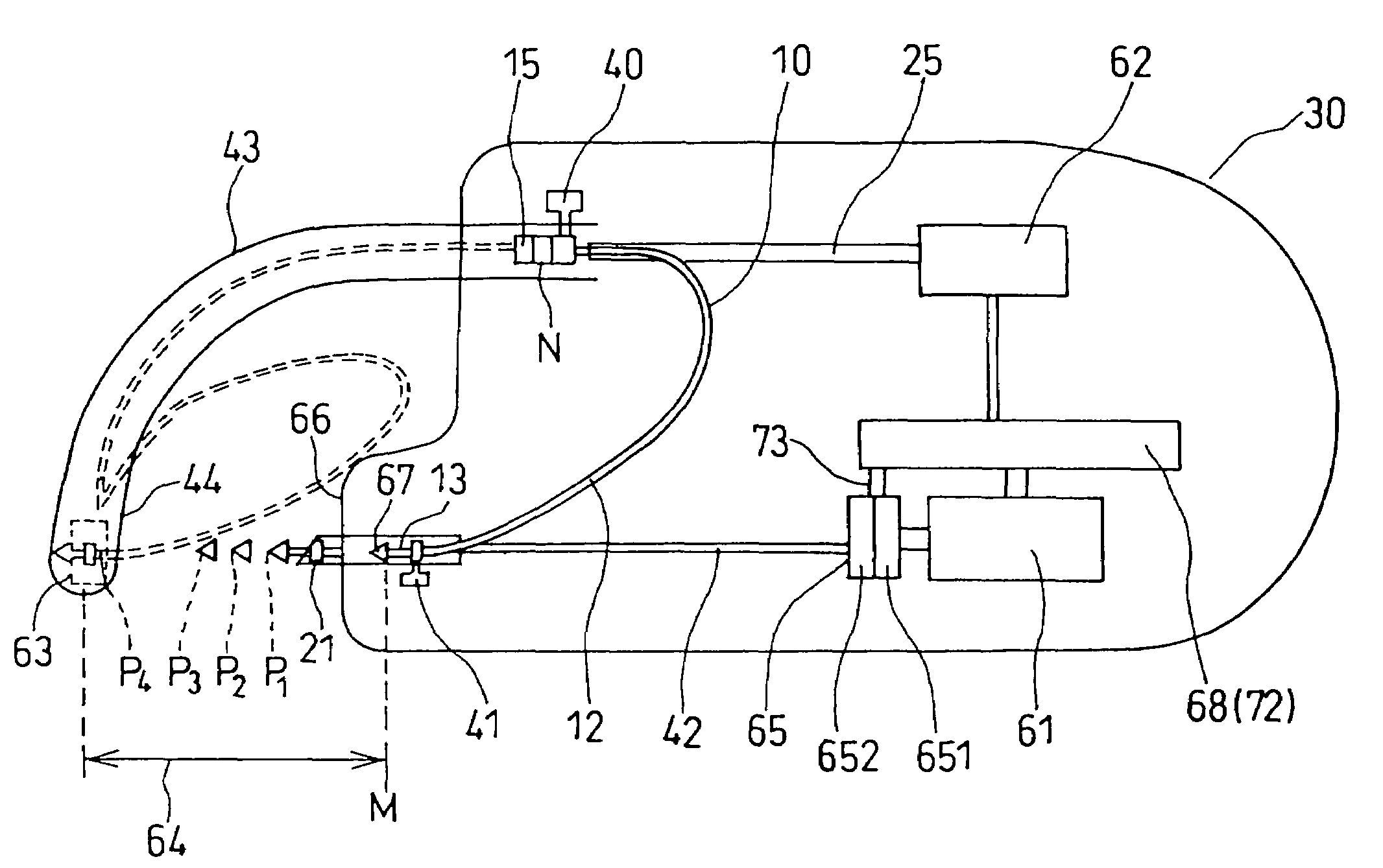 Loop pin connecting device