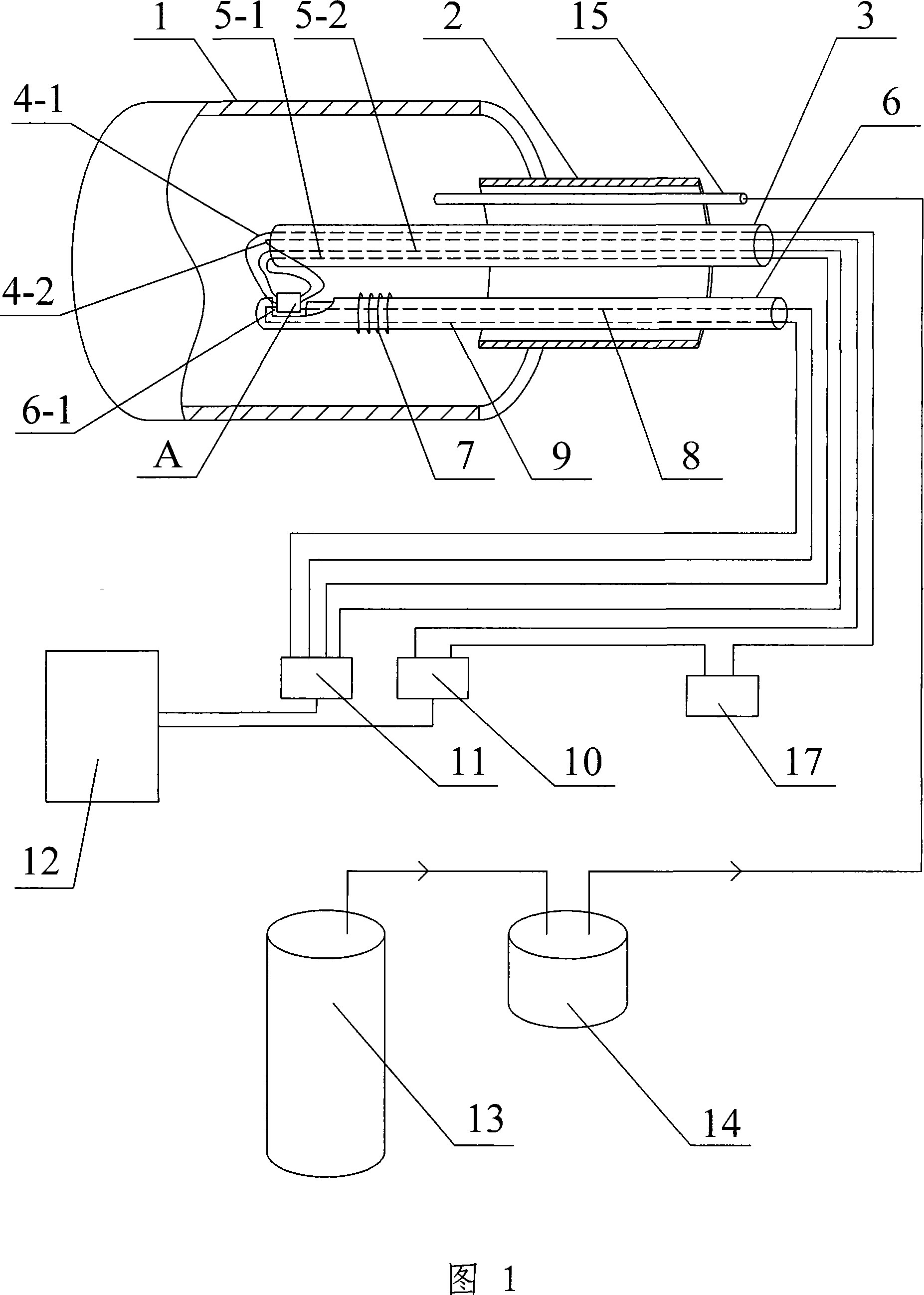 Semi-conducting material thermoelectricity performance test system