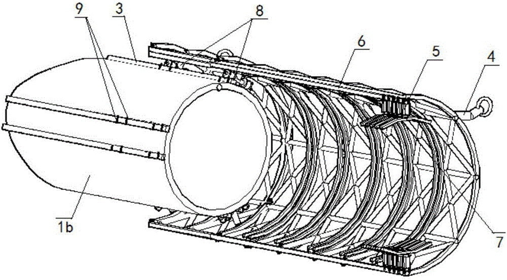 Underwater butt connection device for submerged floating tunnels and application of underwater butt connection device