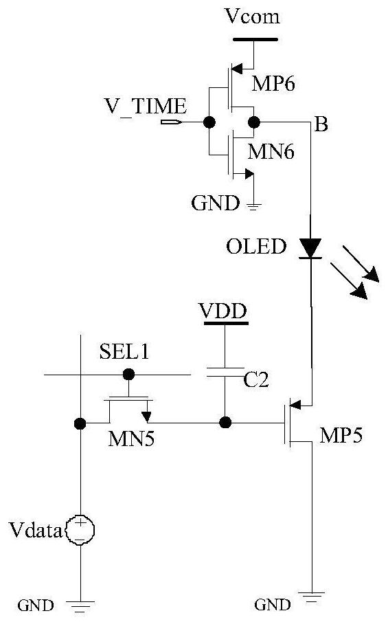 A common anode micro-display pixel driving circuit and driving method