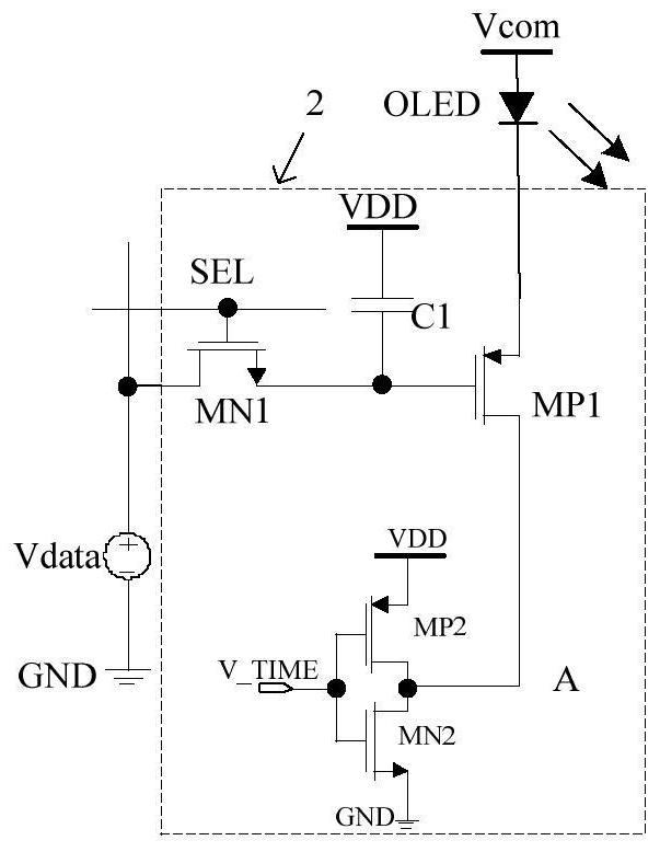 A common anode micro-display pixel driving circuit and driving method