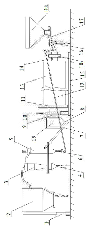 Continuous dry ball milling device