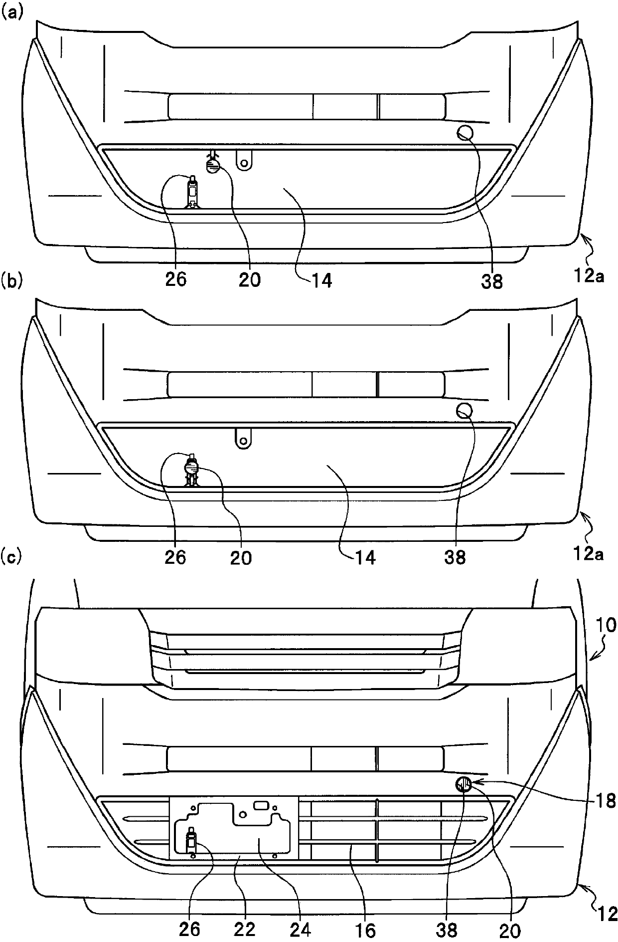 Structure for front portion of vehicle and method for manufacturing vehicle