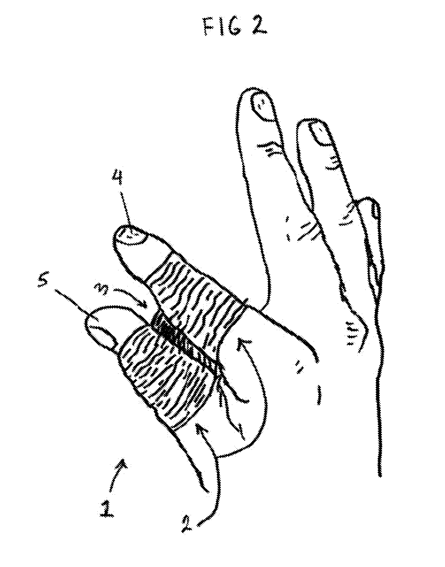 Hand device to aid in stable grip of a golf club