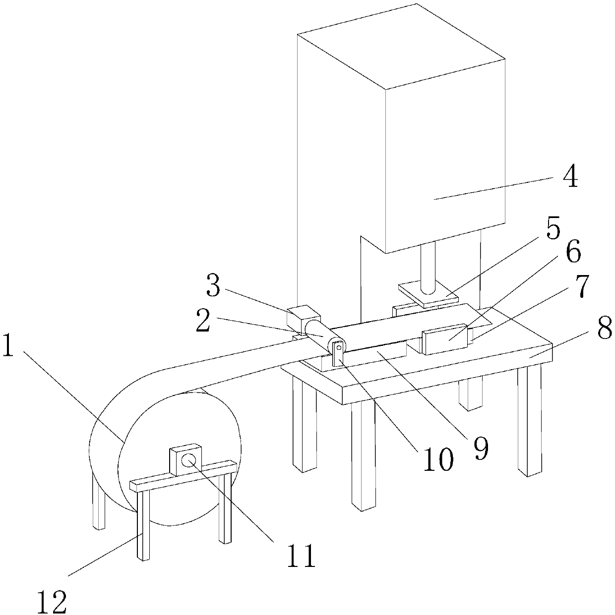 Stamping equipment for improving material utilization rate and operation method thereof