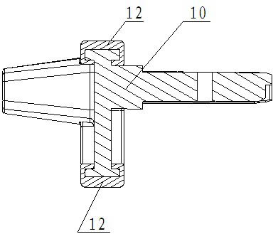 Rubber coating structure of mechanical components