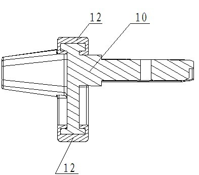 Rubber coating structure of mechanical components