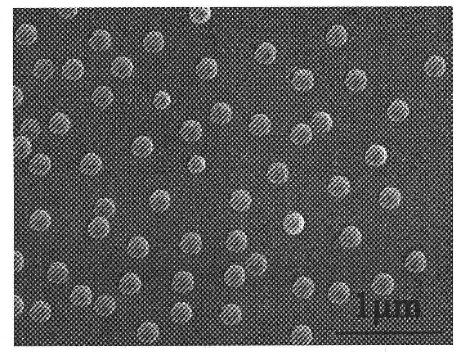 Method for preparing monodisperse nanosphere medicine carrier