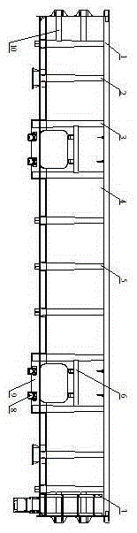 Side wall assembly of open wagon special for railway ore