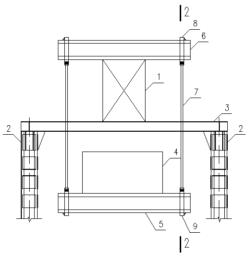 Construction method and structure for partially replacing row pile support based on cutter suction type diaphragm wall
