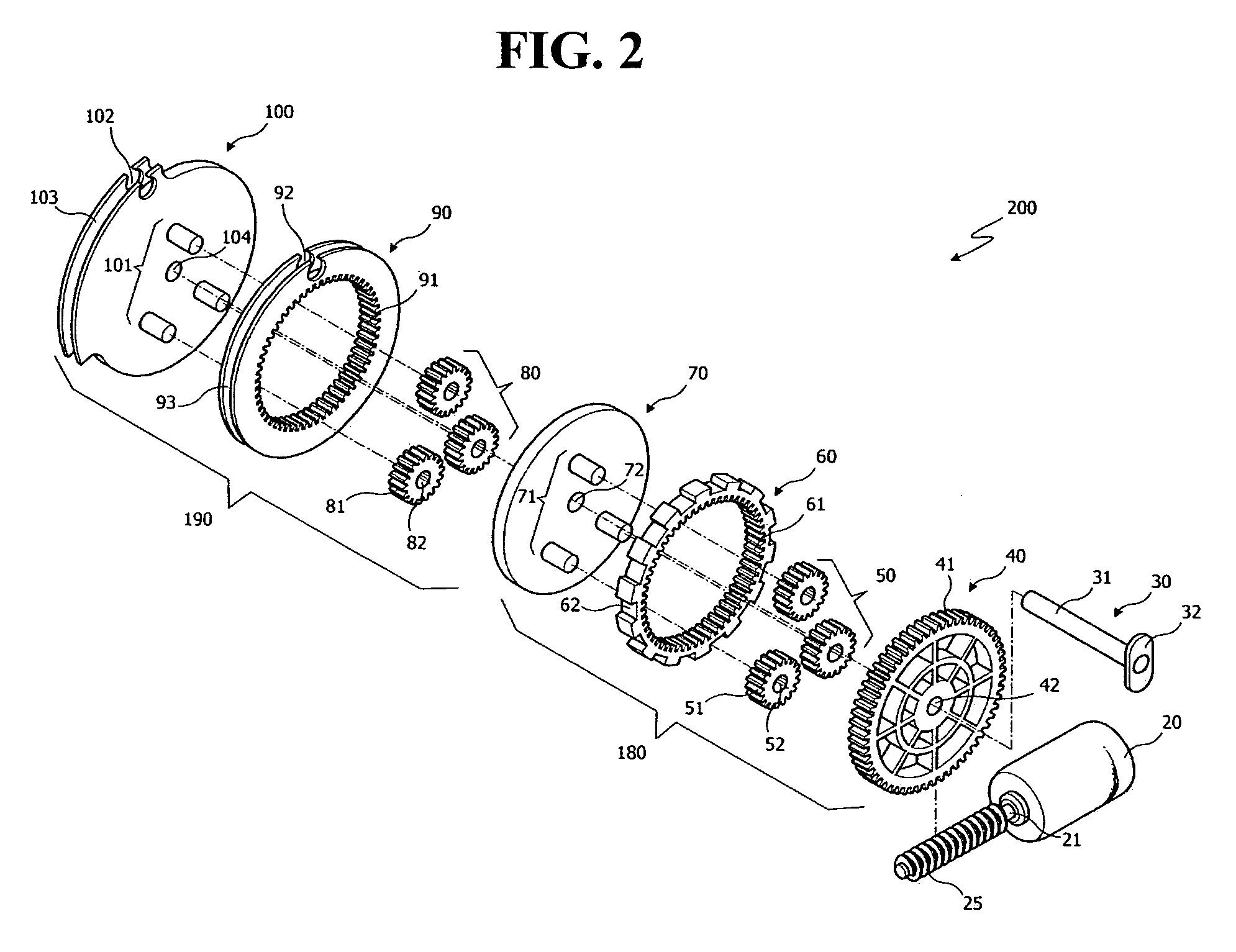 Cable-driving apparatus and parking brake system using planet gear assembly