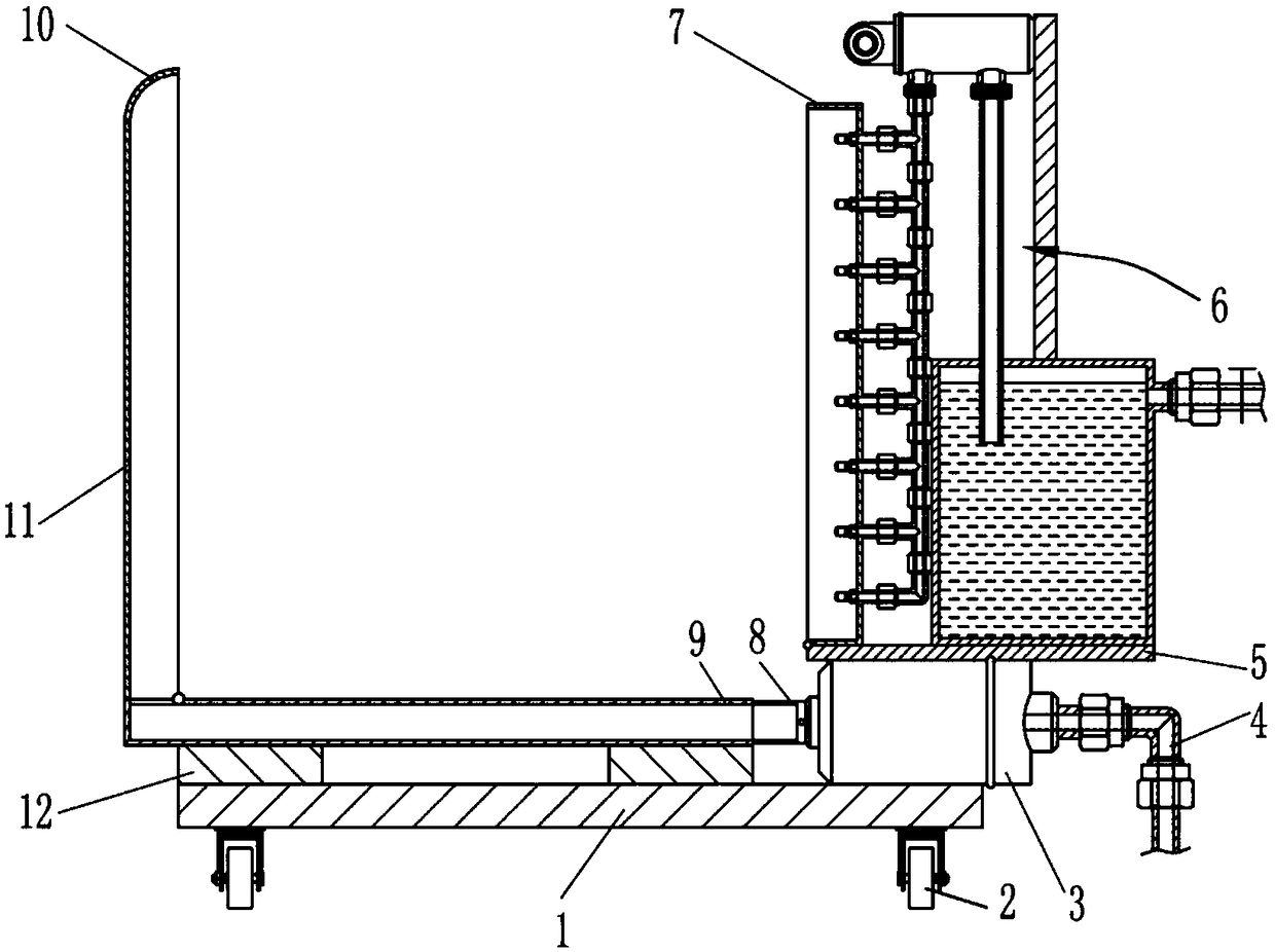 Dust isolating device for coal blasting mining