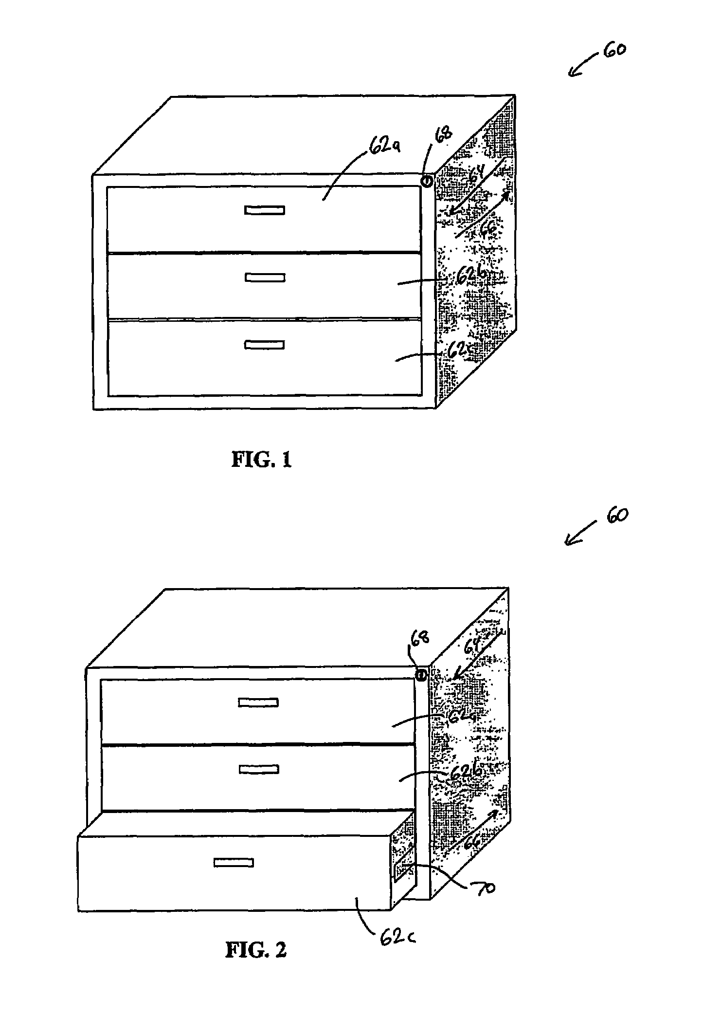 Interlock mechanism for lateral file cabinets