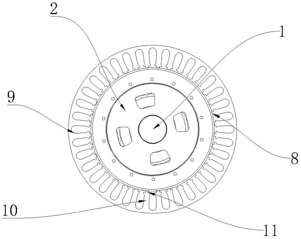 Double-magnetic-field modulation type magnetic gear composite motor