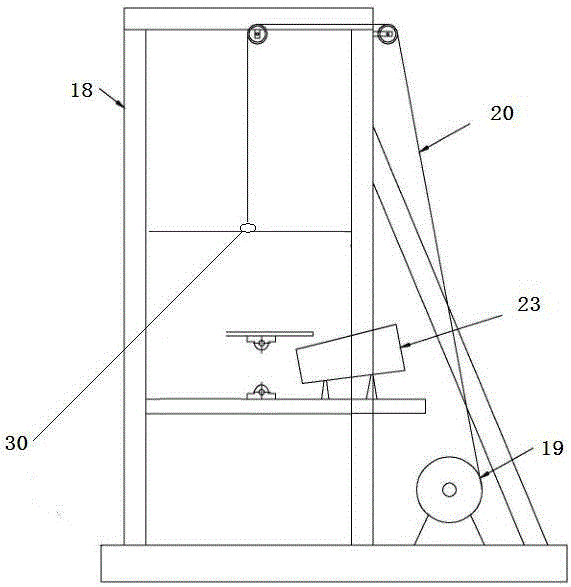 Device and method for automatically penetrating through rubber bar
