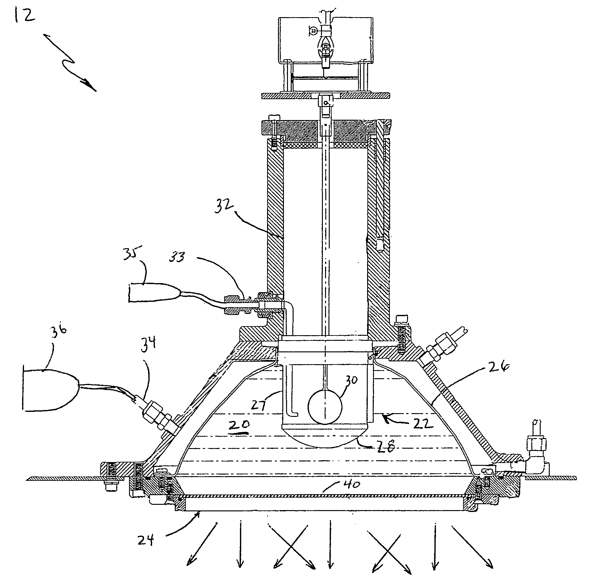 Apparatus and process for treating dielectric materials