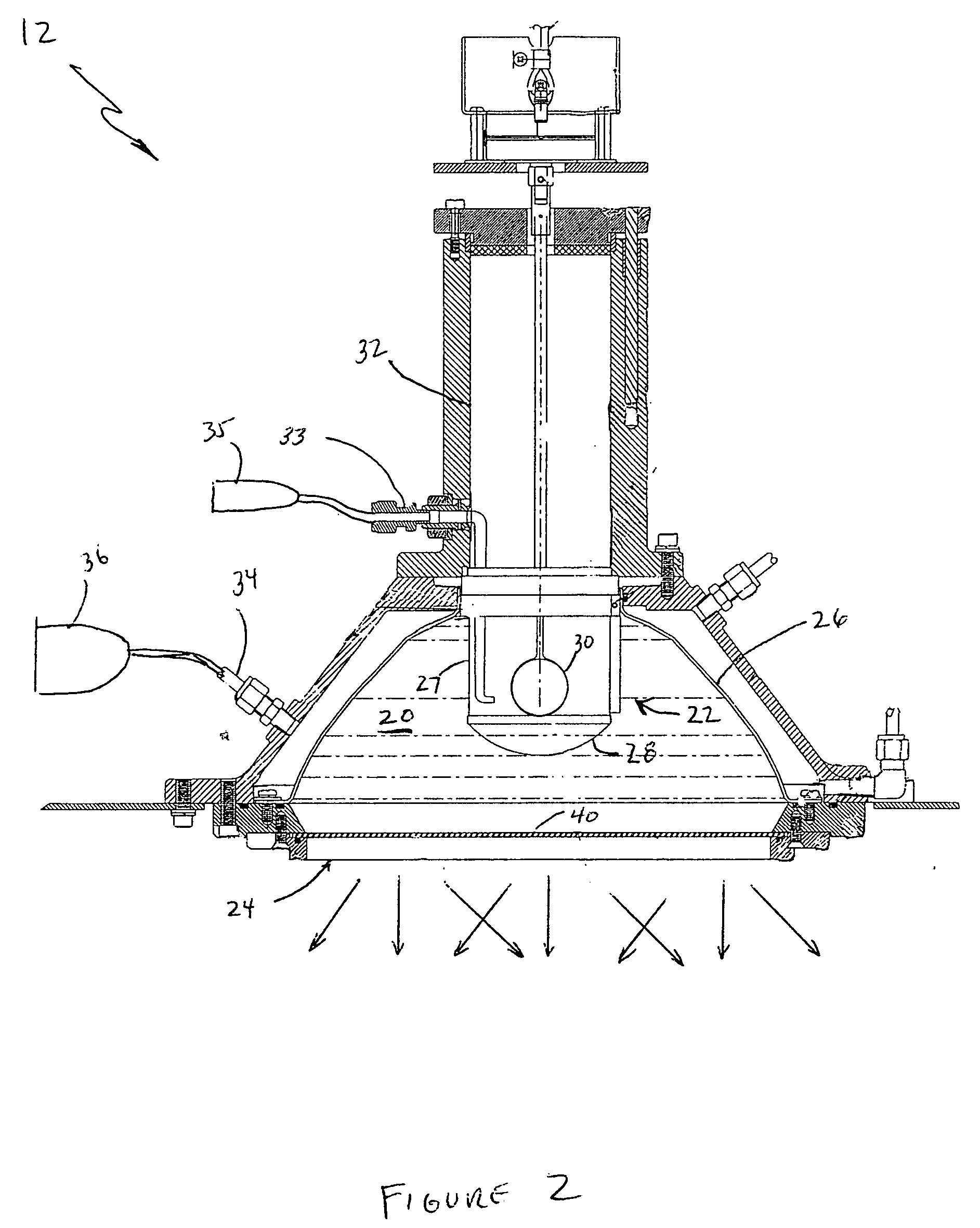 Apparatus and process for treating dielectric materials