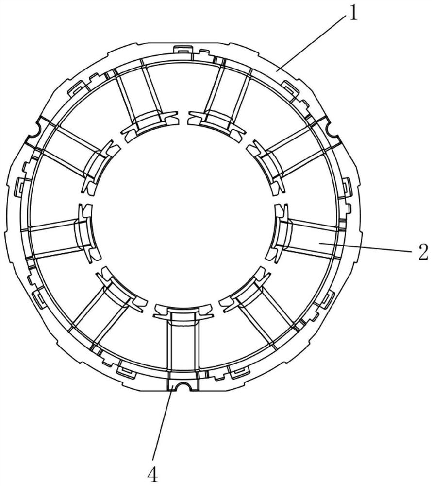 Motor stator and motor