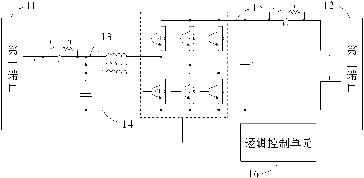 Direct-current converter and electric automobile direct-current power supply system