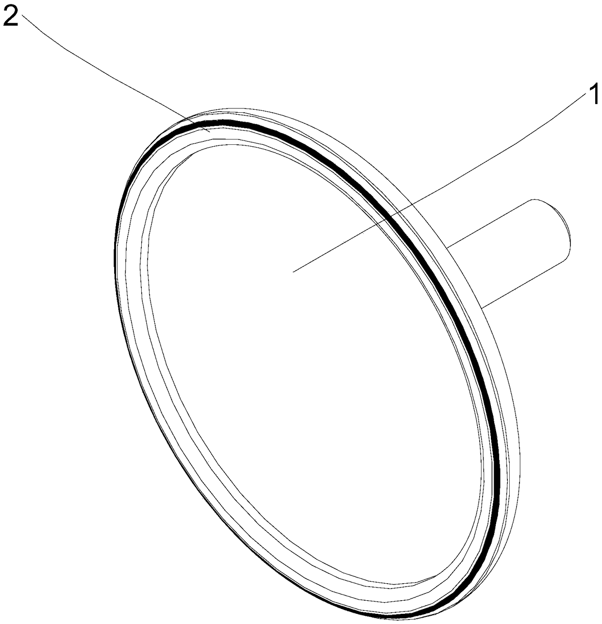 Diamond grinding cutter disc and grinding device