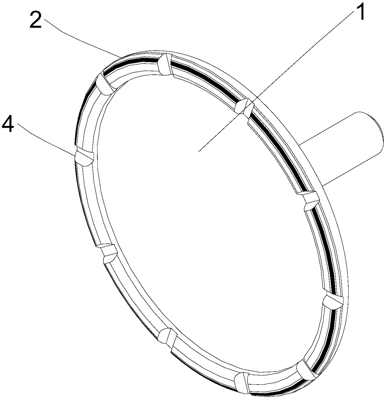 Diamond grinding cutter disc and grinding device