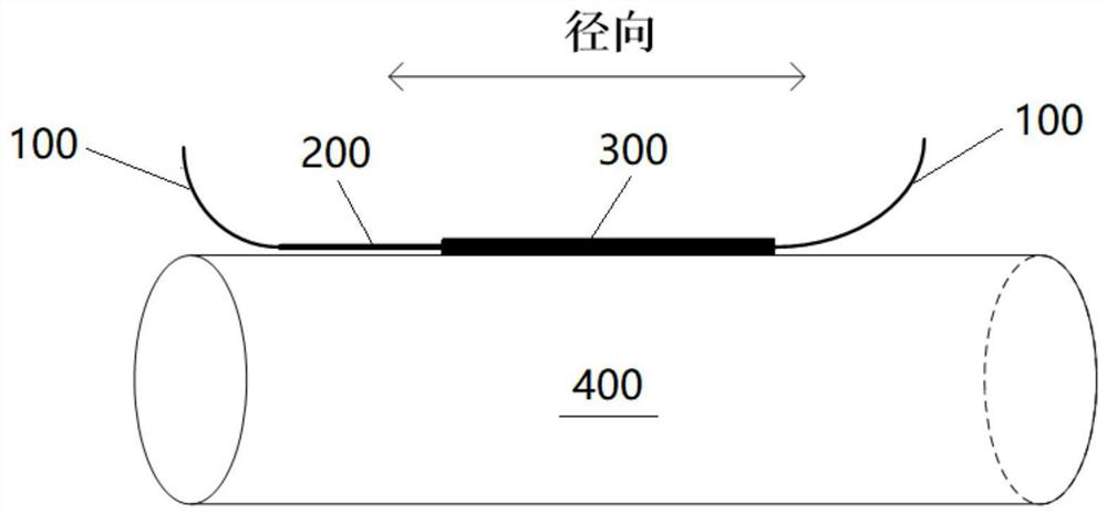 Arrangement structure and arrangement method of optical fiber sensor on gas pipeline