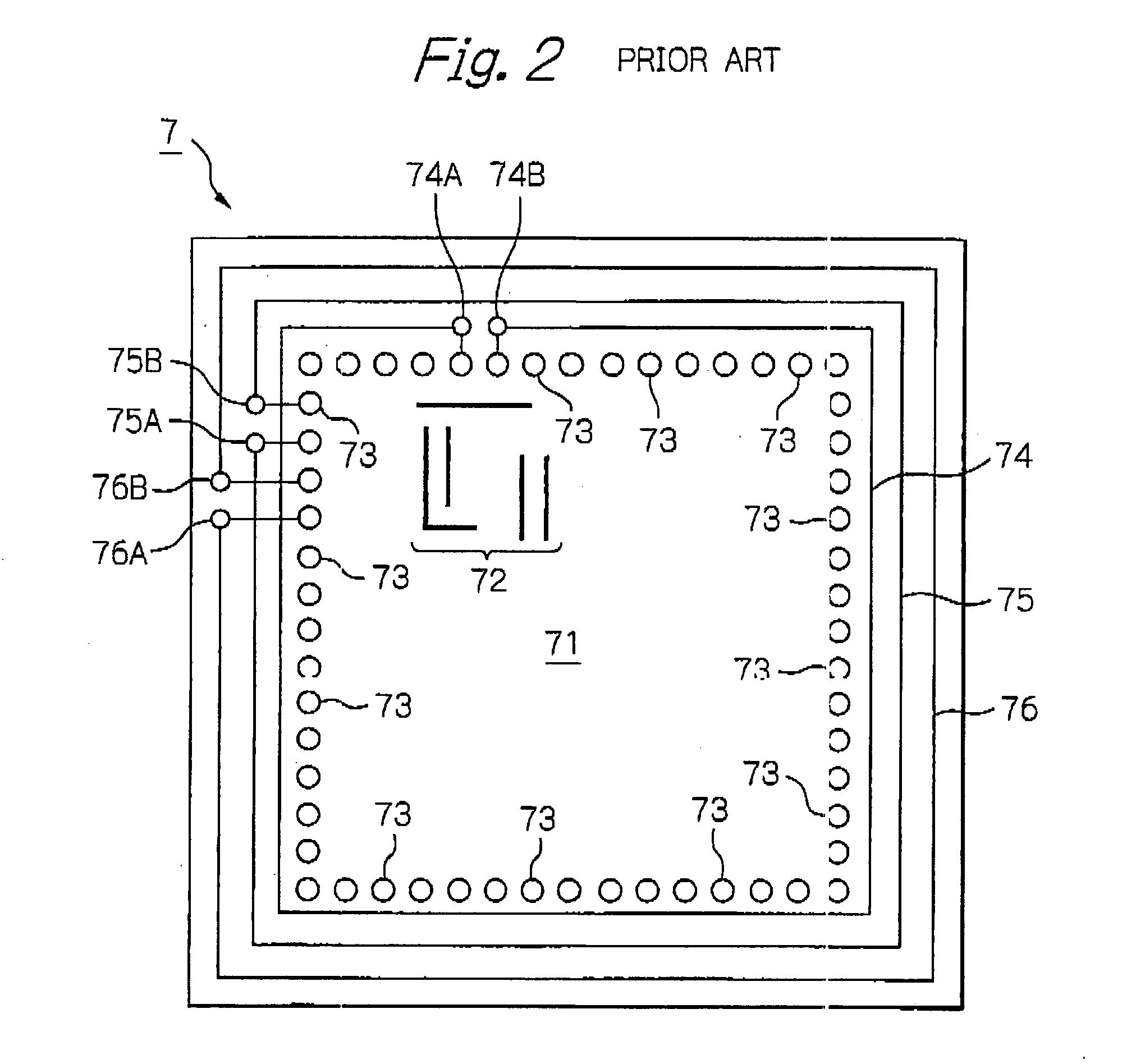 Semiconductor package having semiconductor device featuring externally-accessible endless ring-shaped resistance circuit