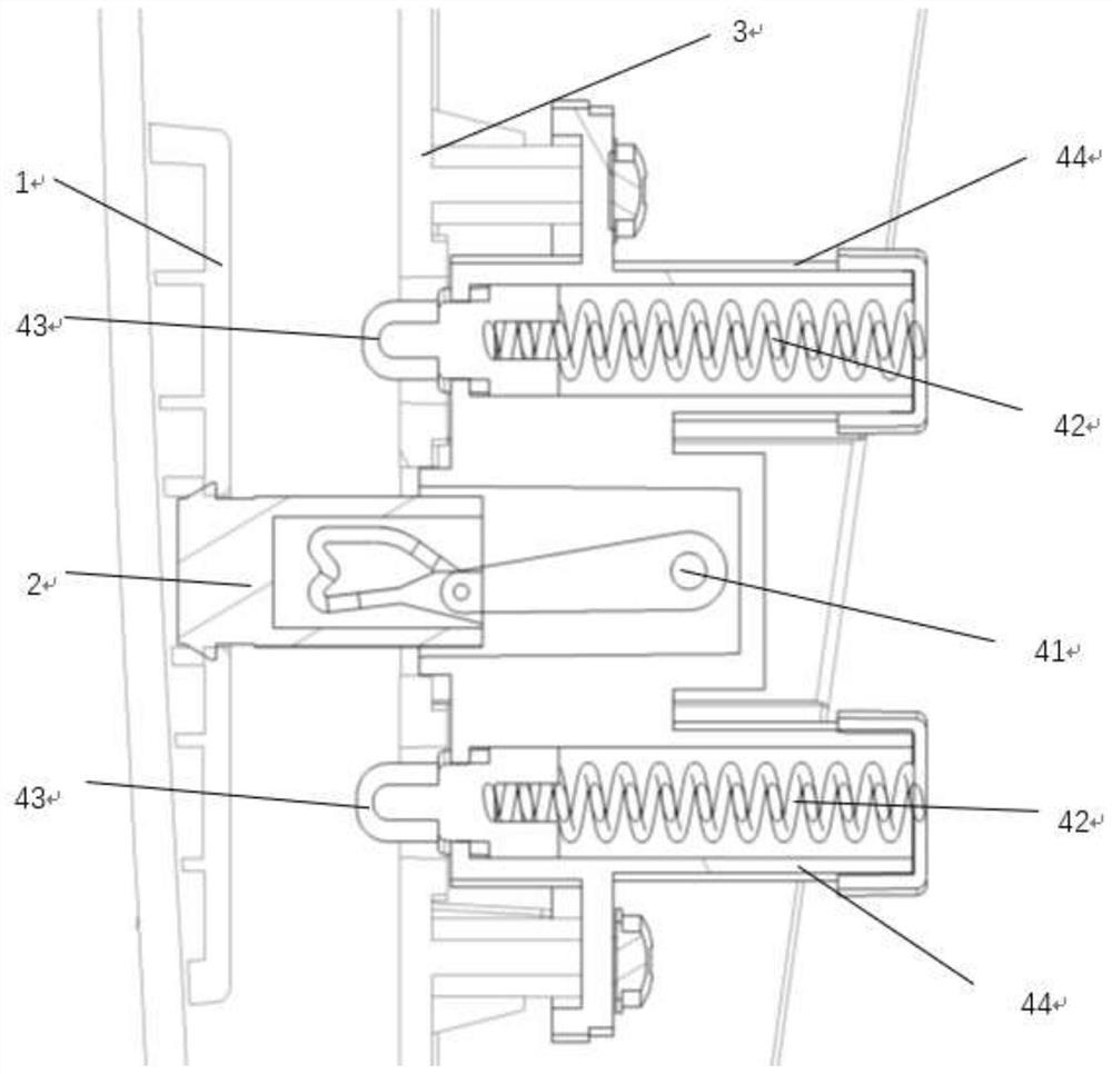 Locking device for plastic refueling and charging port cover and using method thereof