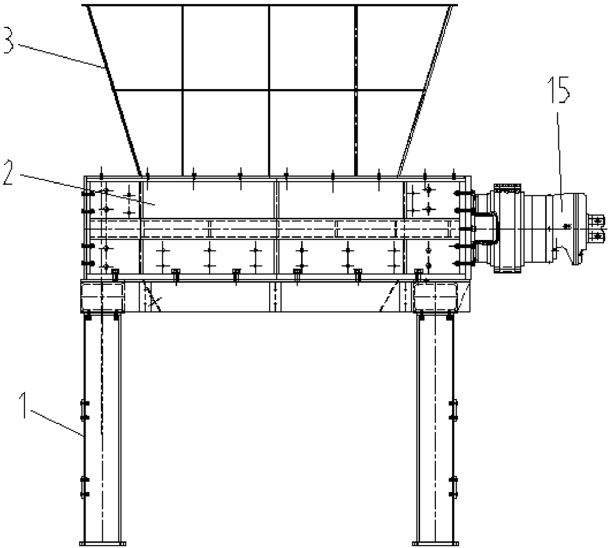 Steel bar crushing method and steel bar crushing equipment adopting same