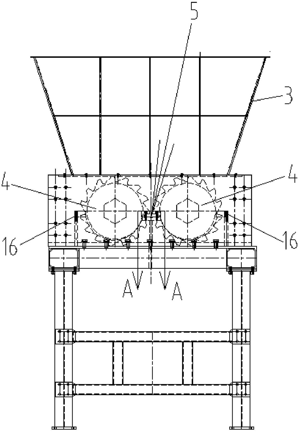 Steel bar crushing method and steel bar crushing equipment adopting same