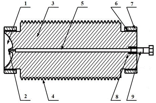 A kind of copper mold for preparing bulk amorphous alloy and the preparation method of copper mold