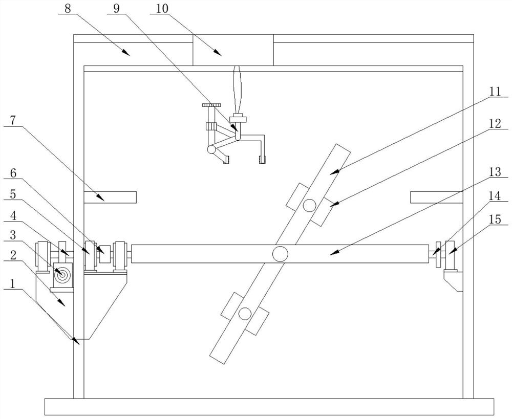 Cleaning machine workpiece transposition device