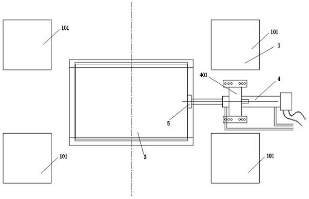 Transverse rapid die changing method and device for multi-station die