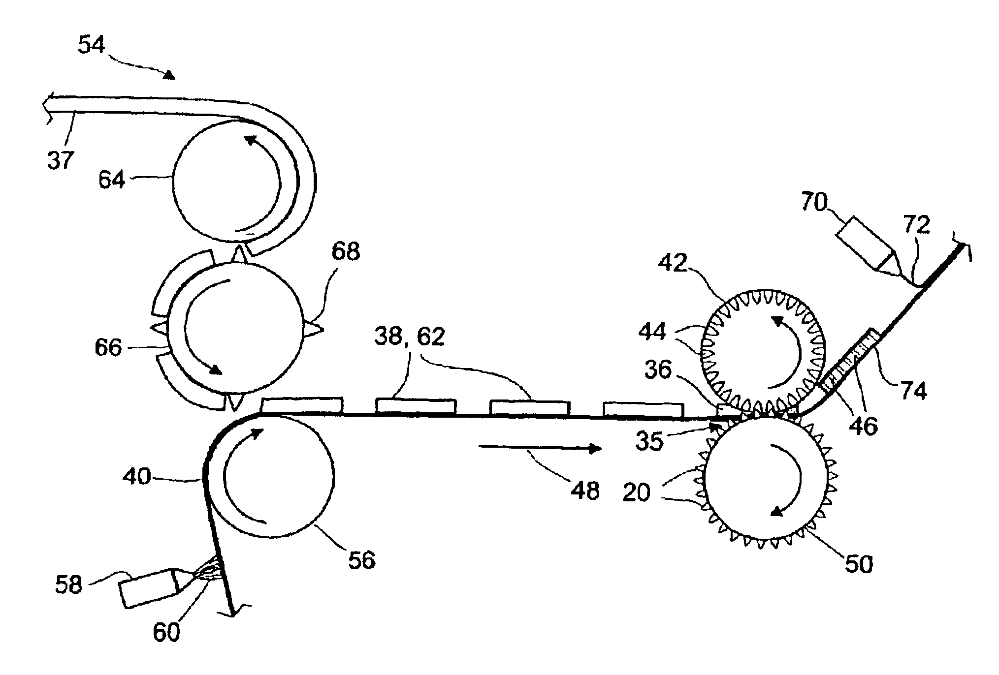 System for aperturing and coaperturing webs and web assemblies