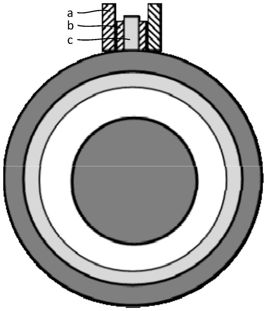 Cable joint lead sealing part pulsed eddy current detection device and application method thereof