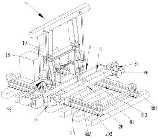 Mechanical-electrical-hydraulic integration sleeper replacement device