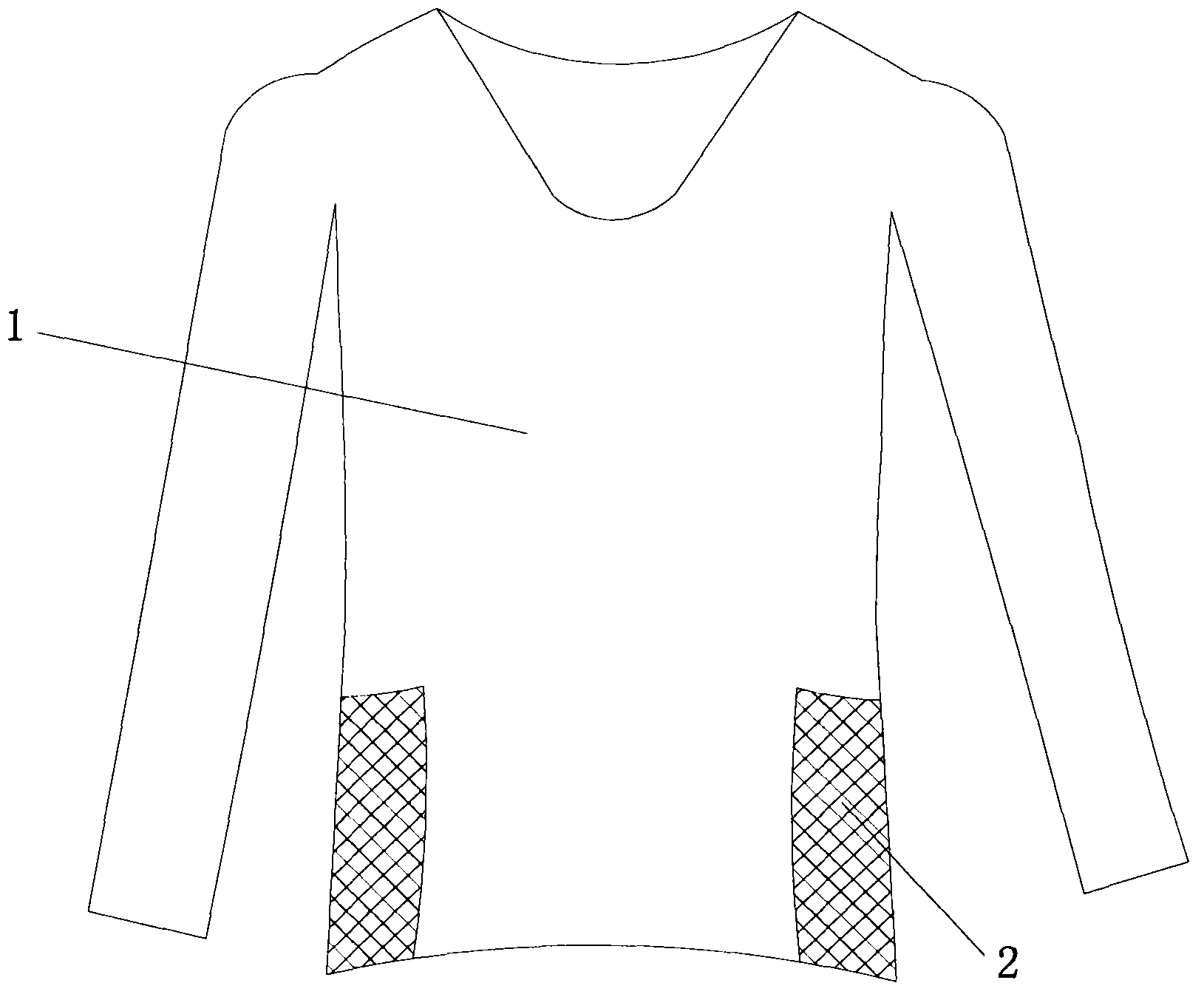Elastic fabric garment with warm-keeping function