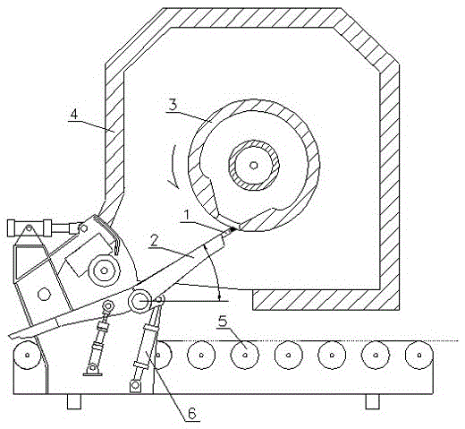 A method for removing nodules on the surface of the reel in the coiling furnace