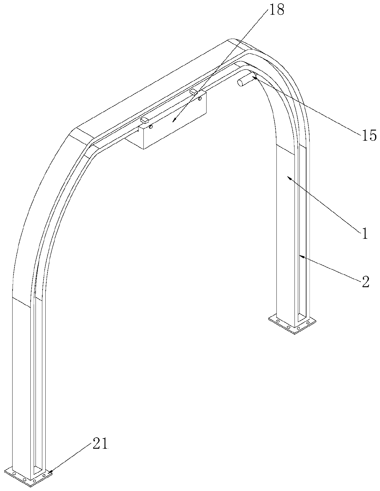 Mine roadway roof separation monitoring device with high dustproof capability