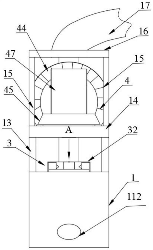 Clamping type transverse and longitudinal stripping interactive optical cable middle section stripping device