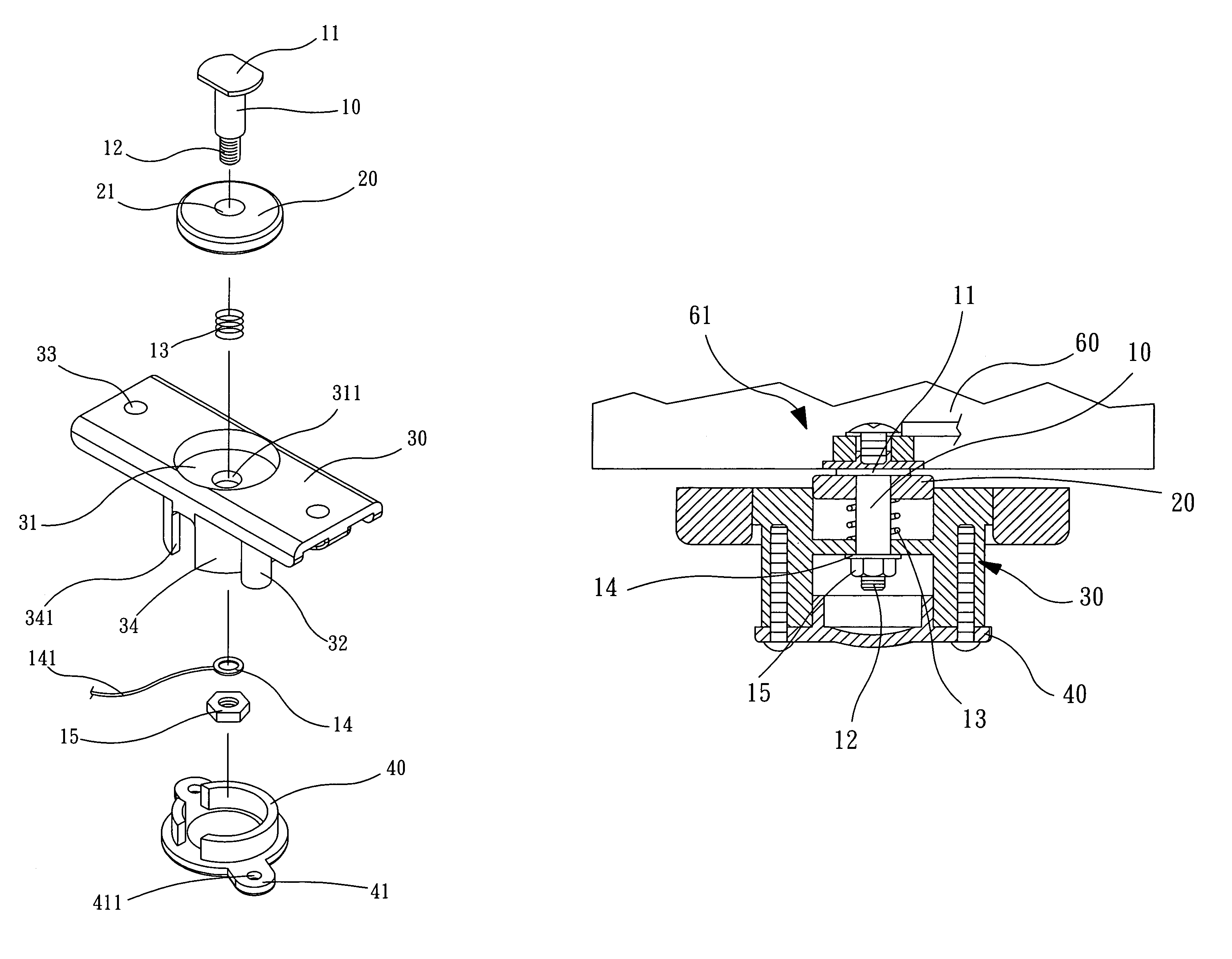 Battery conducting device for motorized scooter