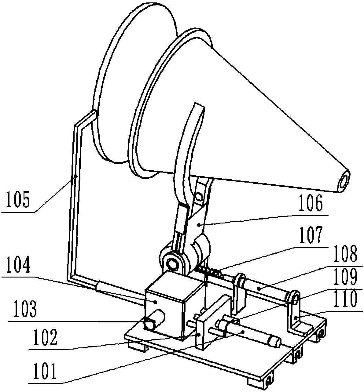 Automatic setting and reclaiming device of traffic cones
