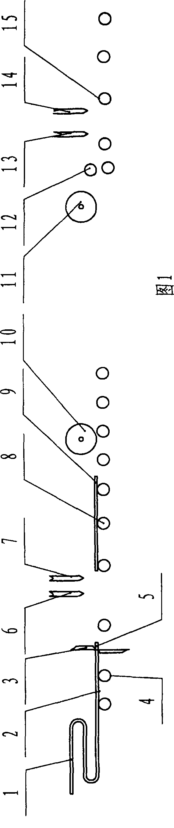 Stainless-steel roll welding band-leading method