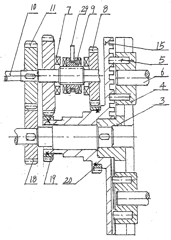A variable speed transmission mechanism with radial roller screw