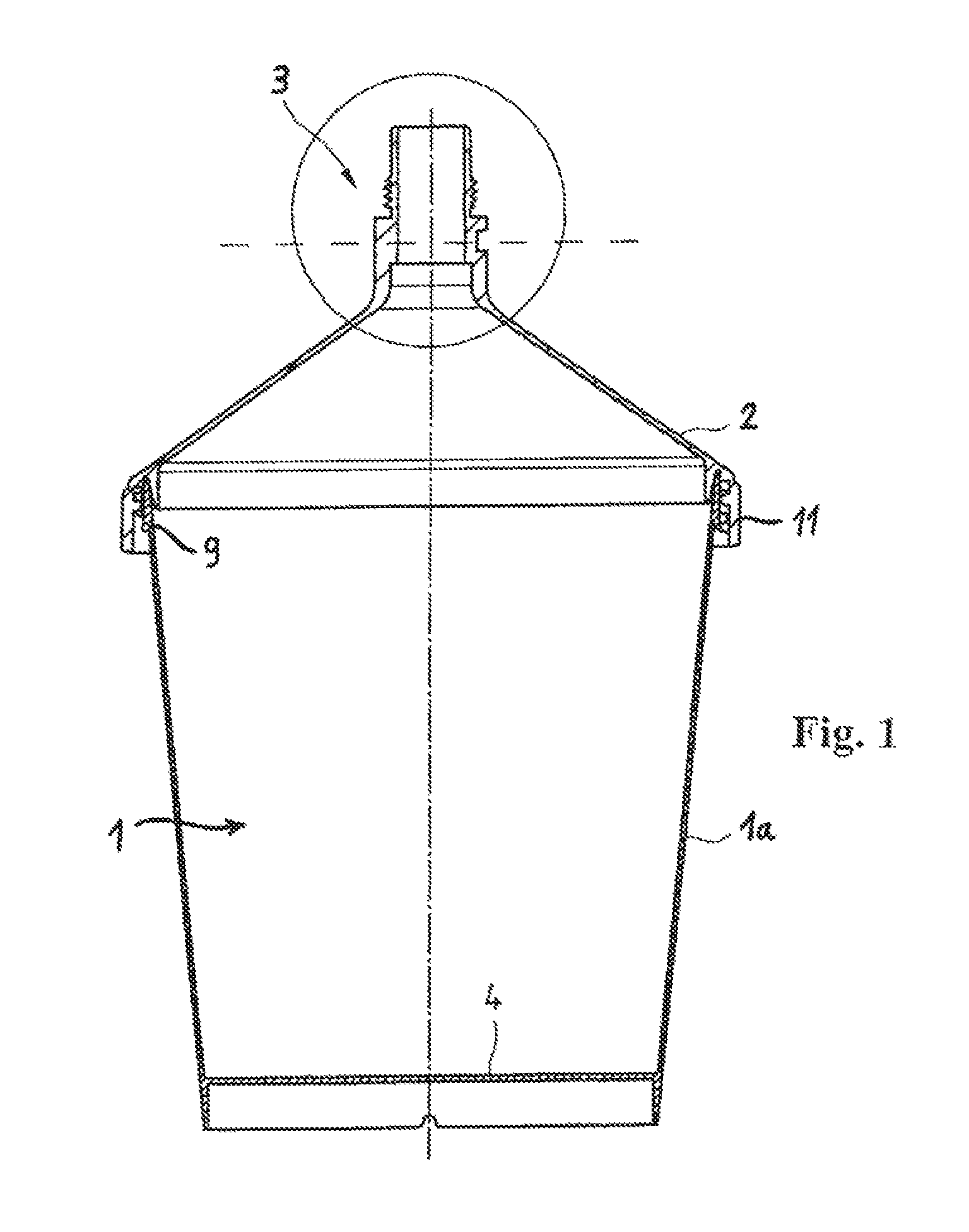 Gravity cup for a paint sprayer