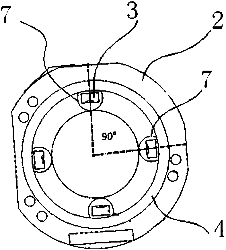 Magnetic encoder, motor and angle calculation method of motor