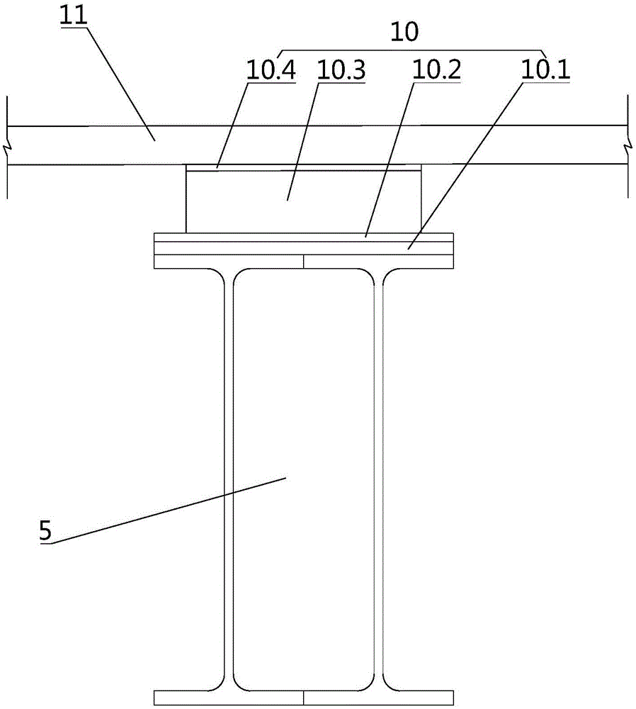 Main beam side-span closure construction method for bond beam cable-stayed bridge