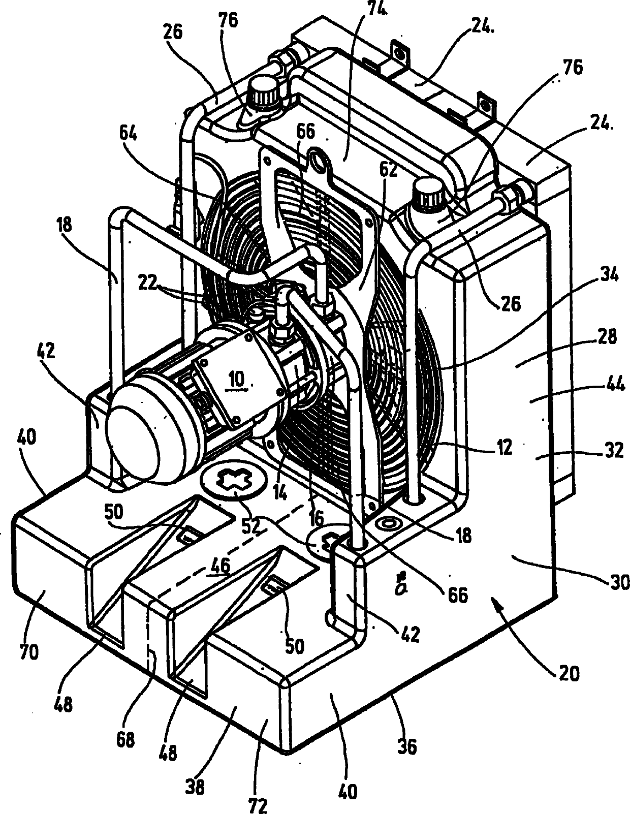 Fluid cooling device