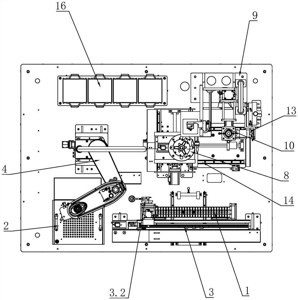 Round battery cover transferring and welding device